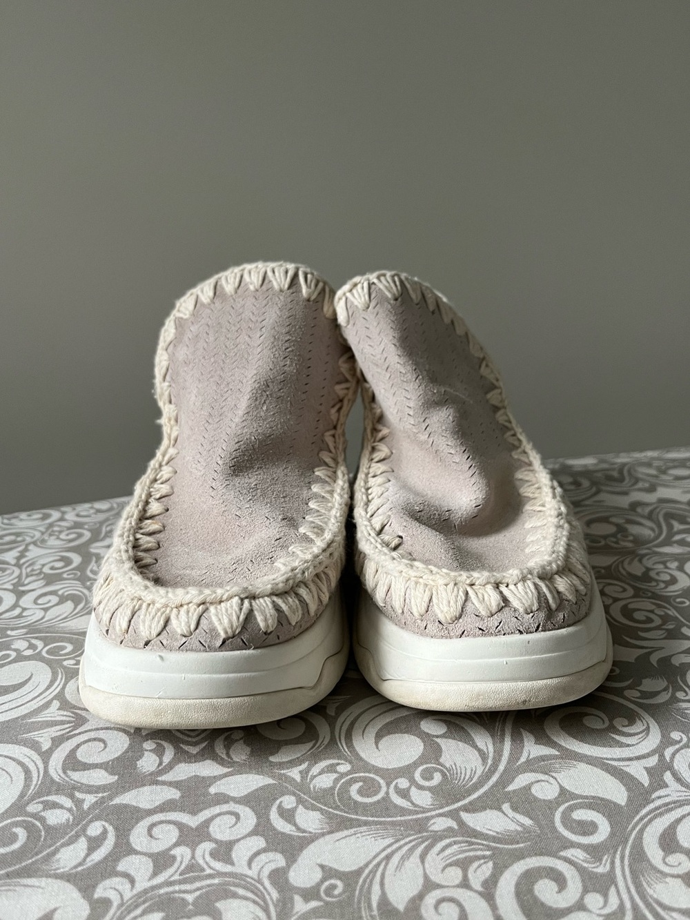MOU Tan and White Summer Sneakers - Picture 7 of 8